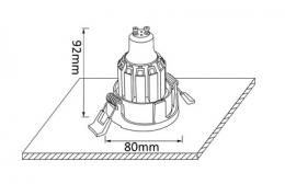 Встраиваемый светильник Crystal Lux  - 3